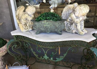 Marble and Iron Console Table  $1295 (Sold)  cream available
