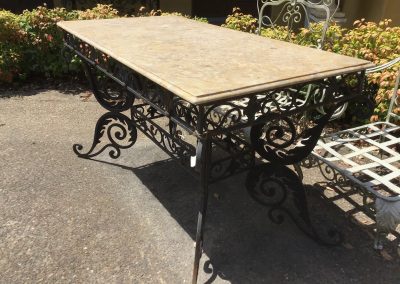 Marble and Iron table $1795(Sold)