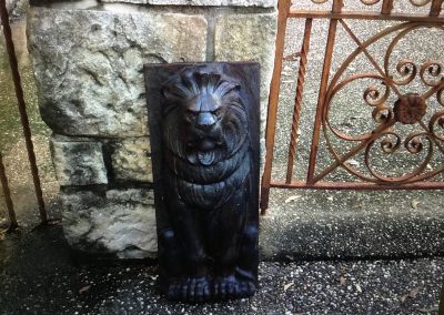 Cast Iron Lion Panel $395