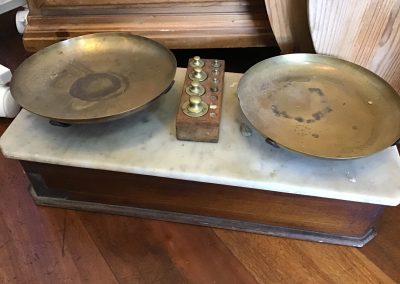 Set of French Scales Timber and Marble $495 Reduced $295