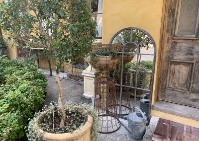 French Woven Wire Planter on Pedestal  $650  (Sold)