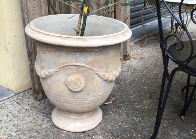 Aged Terracotta Anduz Urns  Sm $195  Lge $425