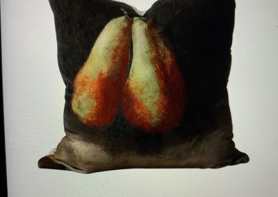 Velvet Cushion Pear Design $99.00