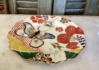 Patterned  Side Plate with Butterfly $69.95  Cup and saucer avail