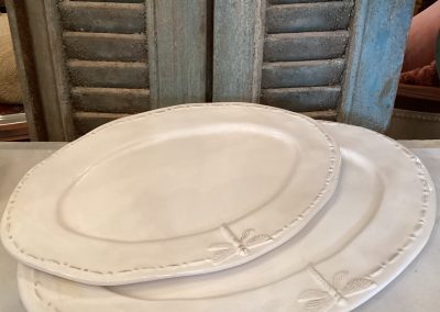 Dragonfly Serving Platters  –  Sm Oval $39.95  Lge $59.95