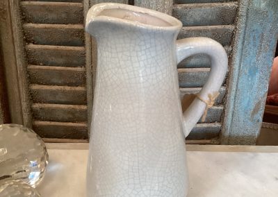 Large Crackle Glaze Duck Egg Blue Jug $49.95