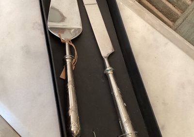 Nickel Dragonfly Cake Server and Cake Knife $159.95