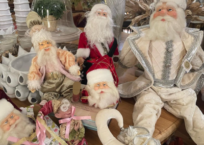 Various Santa Decorations