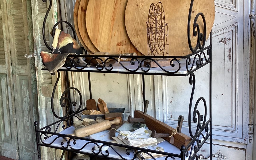Marble and Iron Bakers Stand $2595( sold)