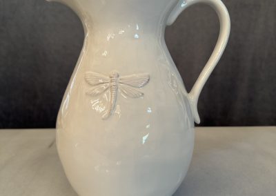 White Dragonfly Ceramic Jug $84.95