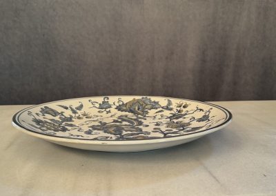 Porcelain Large Blue Print Plate $129.95