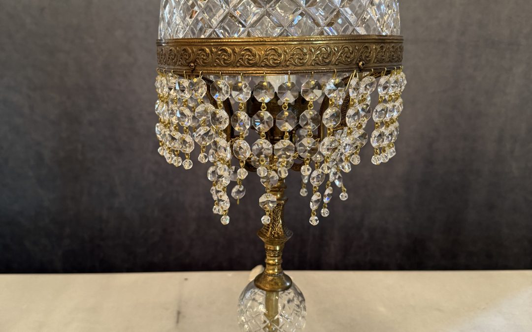 Dome Crystal Table or Bedside Lamp $395